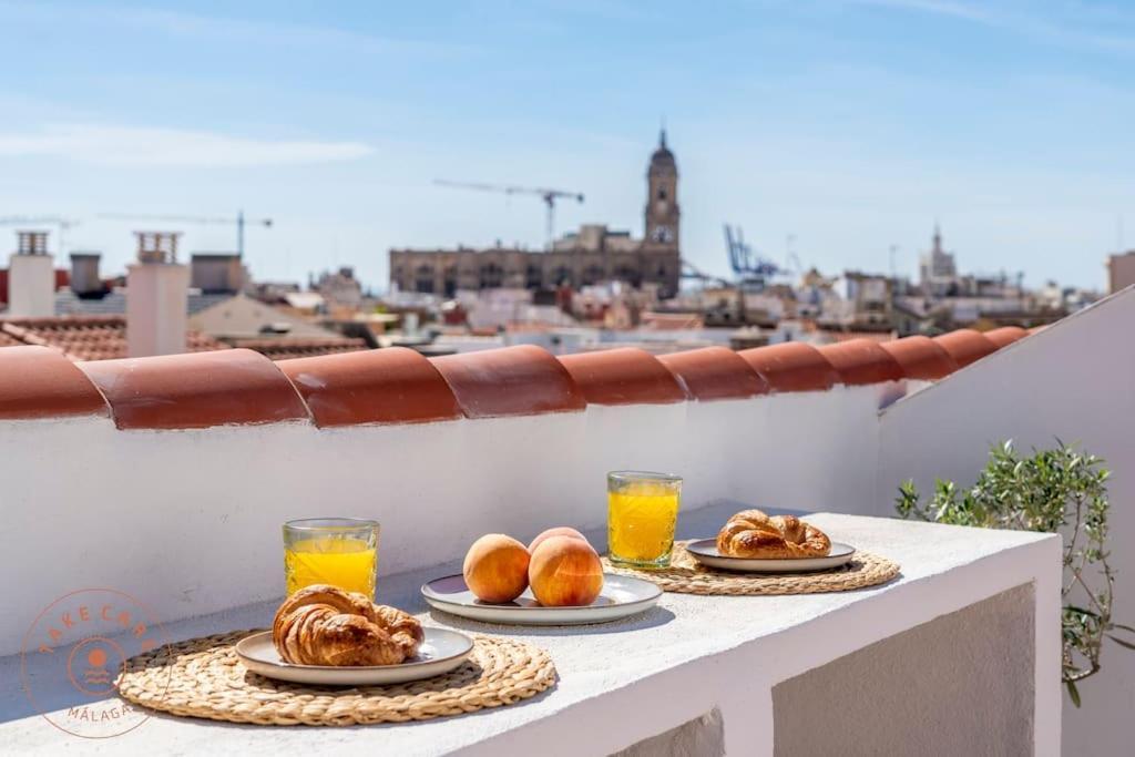 Casa La Terraza With Big Rooftop Terrace Málaga Exterior foto